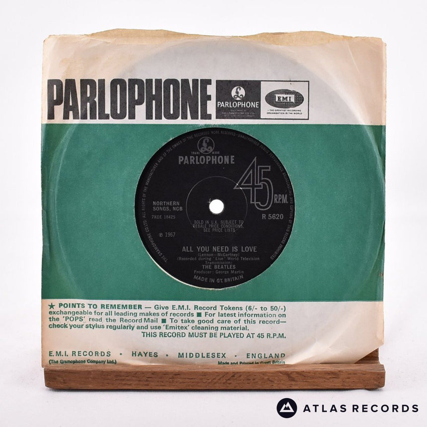 The Beatles All You Need Is Love 7" Vinyl Record - In Sleeve
