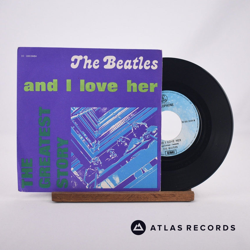 The Beatles And I Love Her 7" Vinyl Record - Front Cover & Record