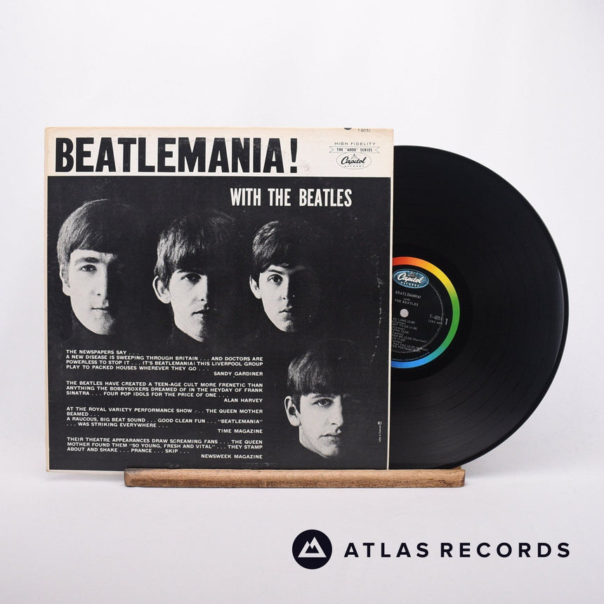 The Beatles Beatlemania! With The Beatles LP Vinyl Record - Front Cover & Record