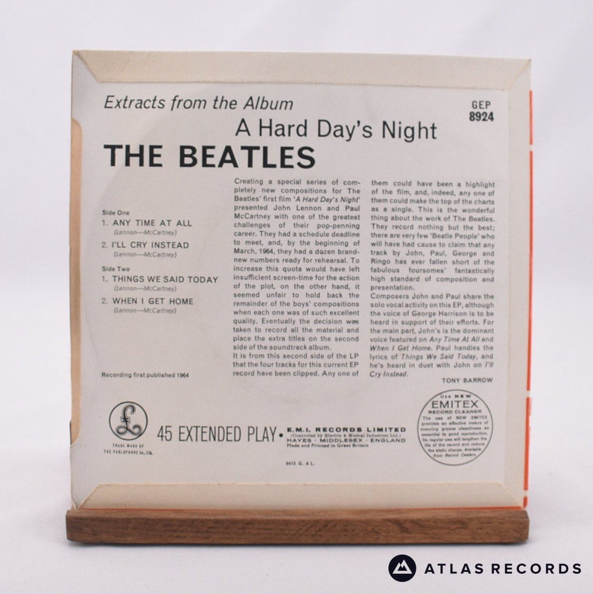 The Beatles - Extracts From The Album A Hard Day's Night - 7" EP Vinyl Record - EX/EX