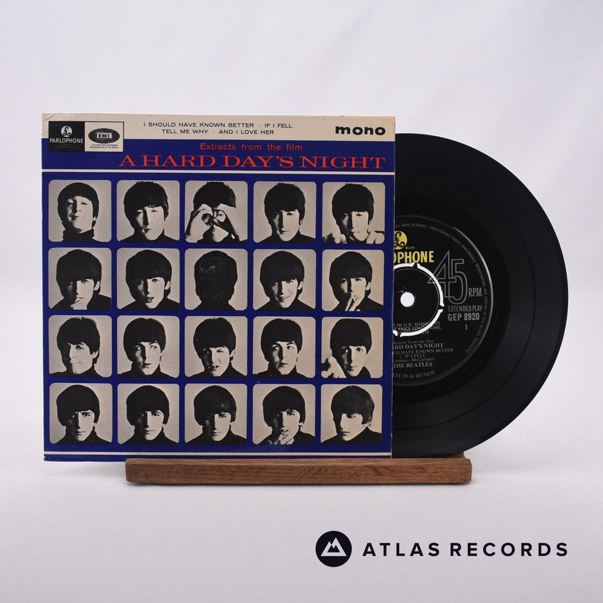 The Beatles Extracts From The Film A Hard Day's Night 7" Vinyl Record - Front Cover & Record