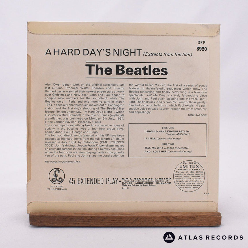 The Beatles - Extracts From The Film A Hard Day's Night - 7" EP Vinyl Record - EX/VG+