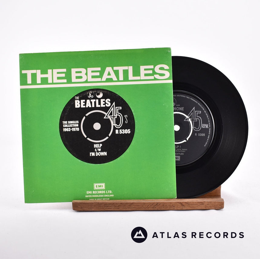 The Beatles Help! 7" Vinyl Record - Front Cover & Record