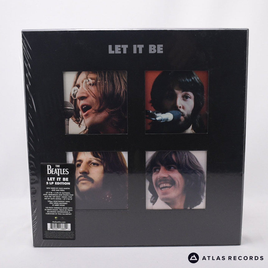 The Beatles Let It Be 4 x LP + 12" Box Set Vinyl Record - Front Cover & Record