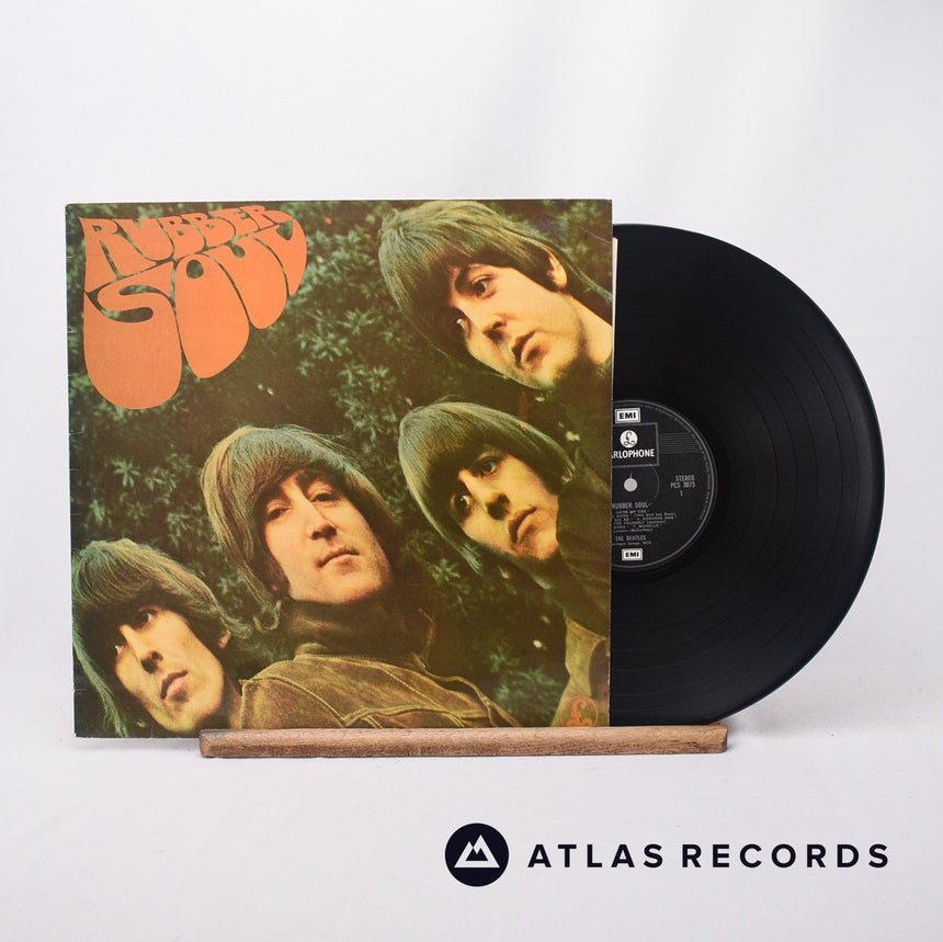 The Beatles Rubber Soul LP Vinyl Record - Front Cover & Record