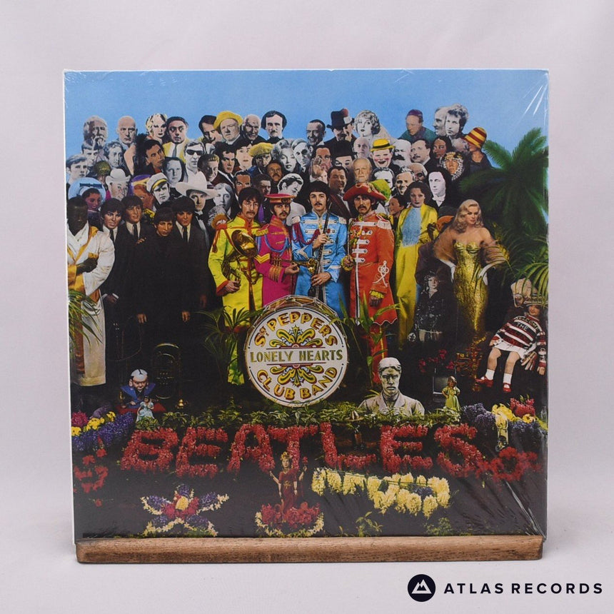 The Beatles Sgt. Pepper's Lonely Hearts Club Band LP Vinyl Record - Front Cover & Record