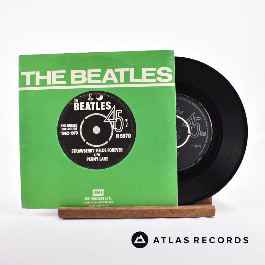 The Beatles Strawberry Fields Forever 7" Vinyl Record - Front Cover & Record