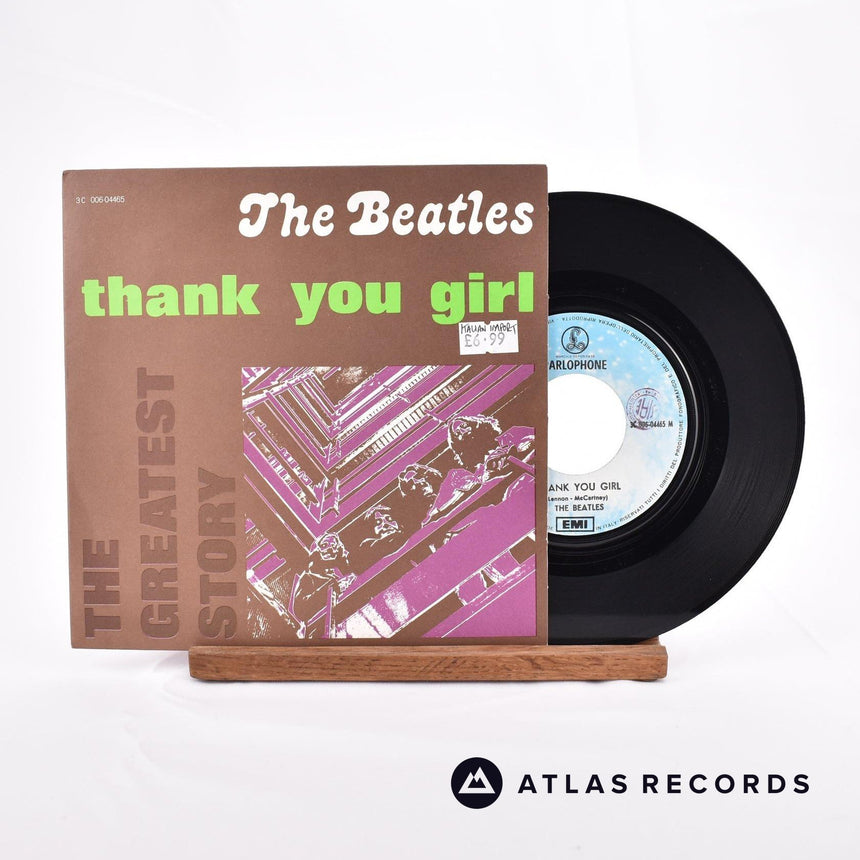 The Beatles Thank You Girl 7" Vinyl Record - Front Cover & Record