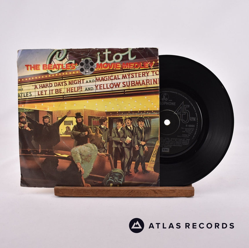 The Beatles The Beatles' Movie Medley 7" Vinyl Record - Front Cover & Record