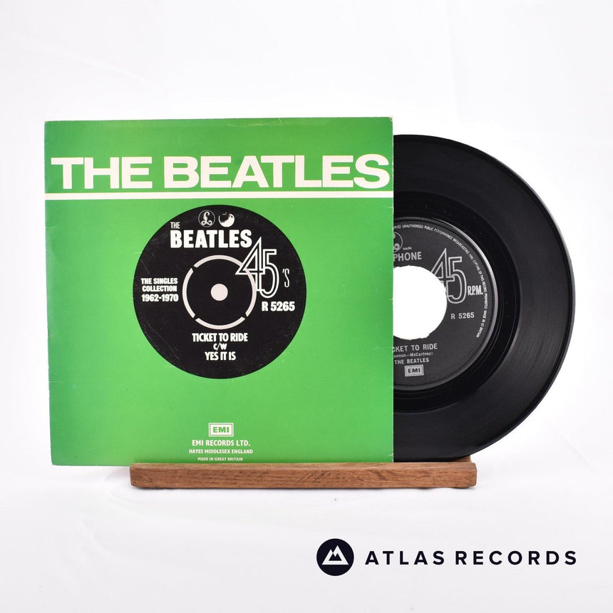 The Beatles Ticket To Ride 7" Vinyl Record - Front Cover & Record