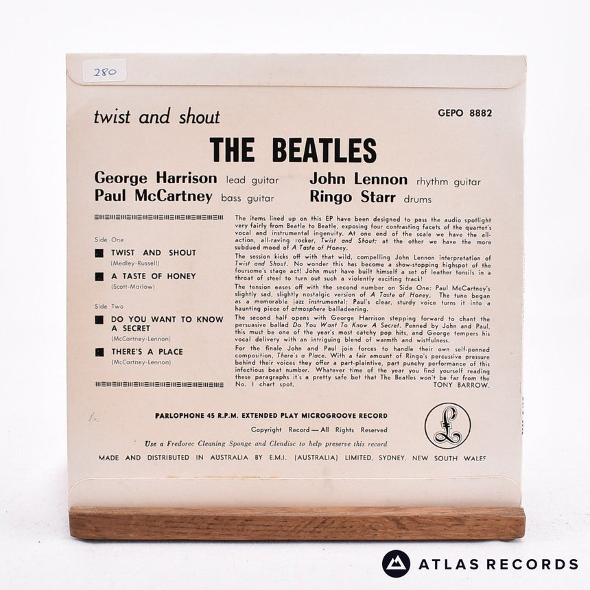 The Beatles - Twist And Shout - Mono 7" EP Vinyl Record - EX/EX