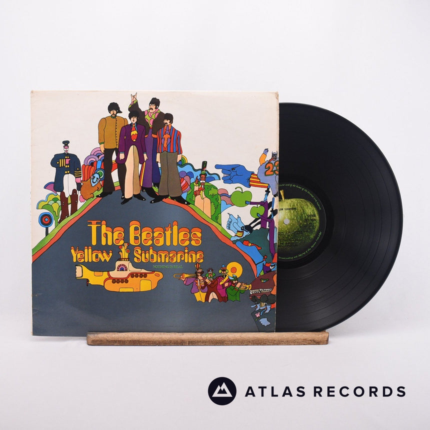The Beatles Yellow Submarine LP Vinyl Record - Front Cover & Record