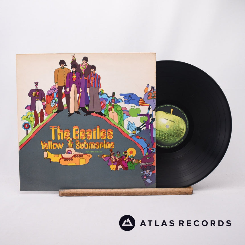 The Beatles Yellow Submarine LP Vinyl Record - Front Cover & Record