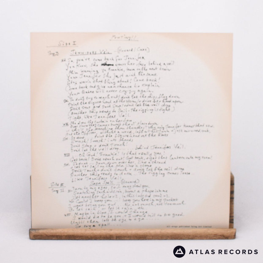 The Birthday Party - Mutiny! - Lyric Sheet A1 B1 12" Vinyl Record - VG+/VG+