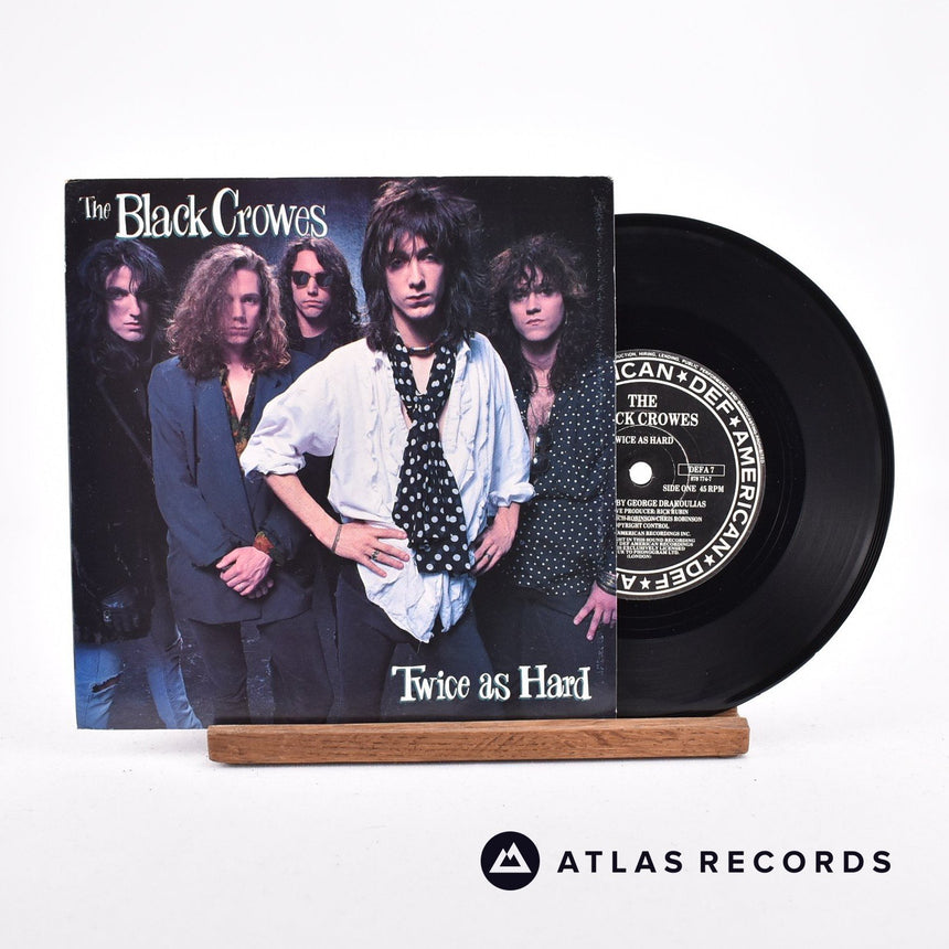 The Black Crowes Twice As Hard 7" Vinyl Record - Front Cover & Record