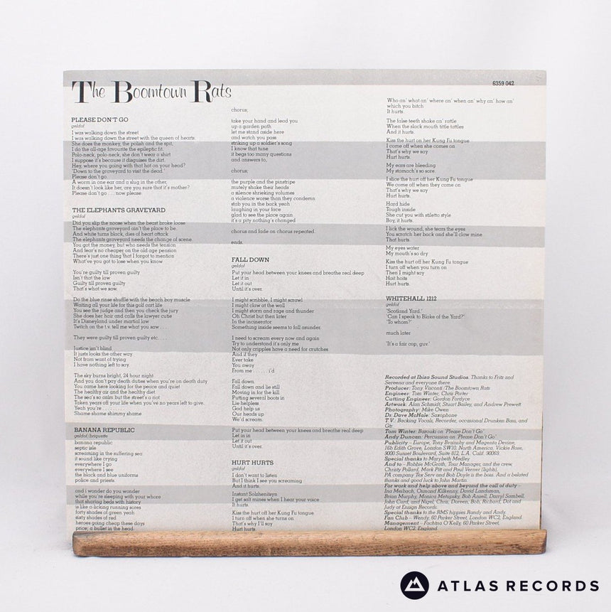 The Boomtown Rats - Mondo Bongo - Posters LP Vinyl Record - EX/EX