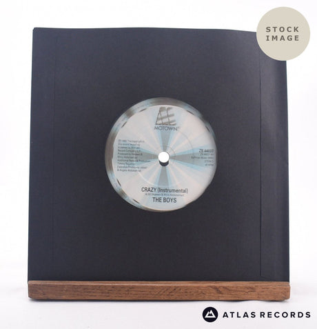 The Boys Crazy 7" Vinyl Record - Reverse Of Sleeve