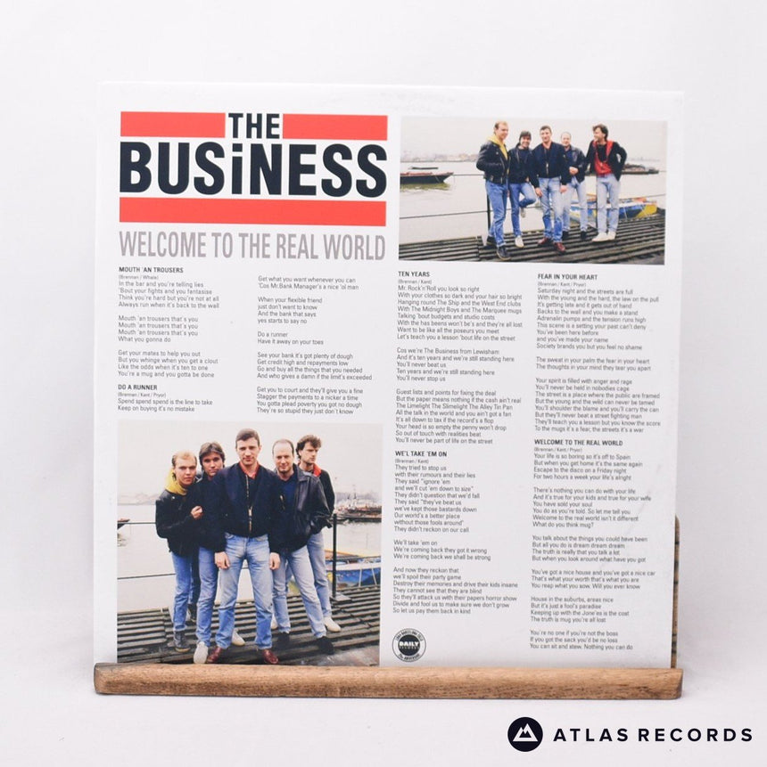 The Business - Welcome To The Real World - Clear LP Vinyl Record - EX/NM
