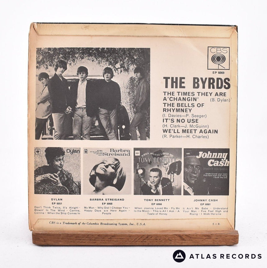The Byrds - The Times They Are A'Changin' - 7" EP Vinyl Record - VG/VG+