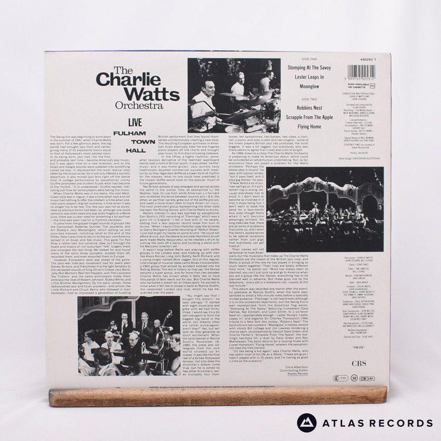 The Charlie Watts Orchestra - Live At Fulham Town Hall - LP Vinyl Record - EX/EX