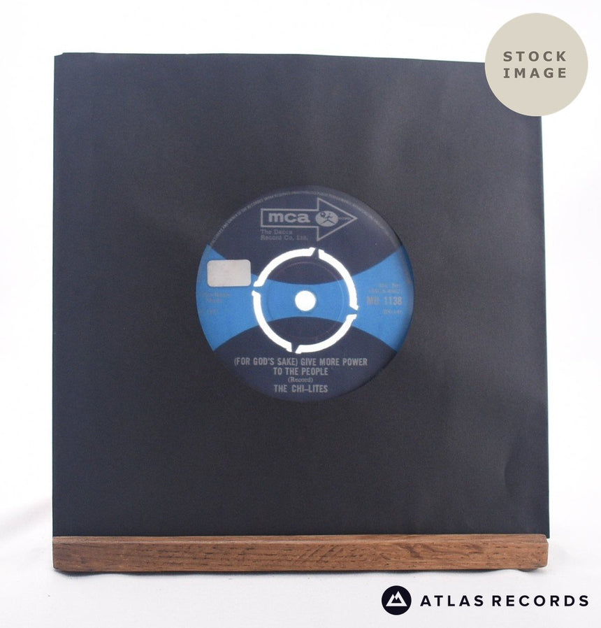 The Chi-Lites (For God's Sake) Give More Power To The People 7" Vinyl Record - Sleeve & Record Side-By-Side