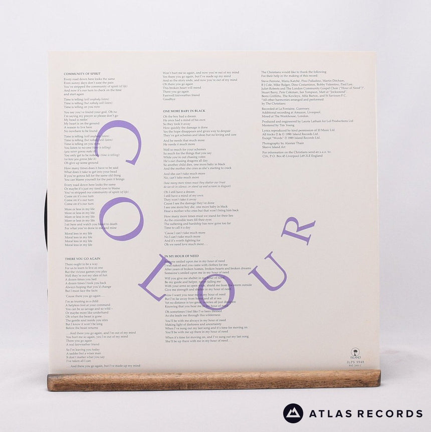 The Christians - Colour - Signed LP Vinyl Record - EX/EX