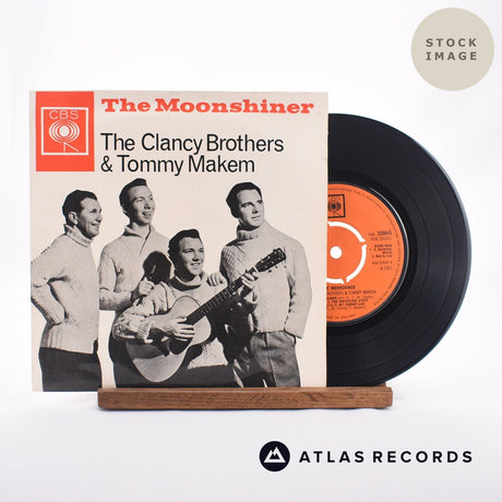 The Clancy Brothers & Tommy Makem The Moonshiner 7" Vinyl Record - Sleeve & Record Side-By-Side