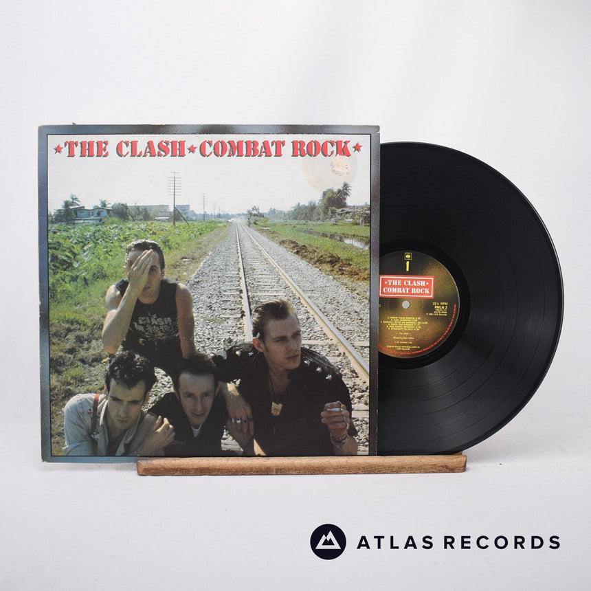 The Clash Combat Rock LP Vinyl Record - Front Cover & Record