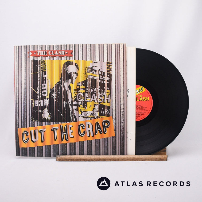 The Clash Cut The Crap LP Vinyl Record - Front Cover & Record