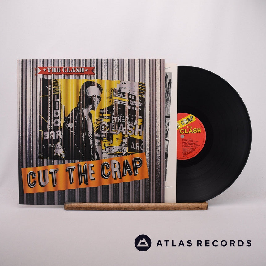 The Clash Cut The Crap LP Vinyl Record - Front Cover & Record