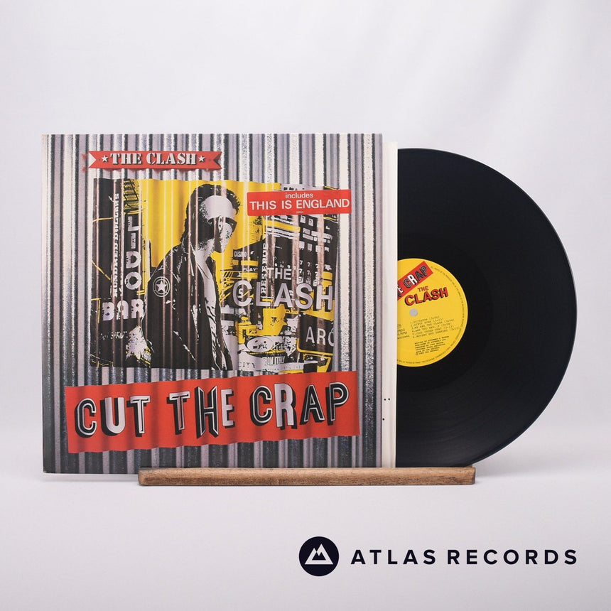 The Clash Cut The Crap LP Vinyl Record - Front Cover & Record