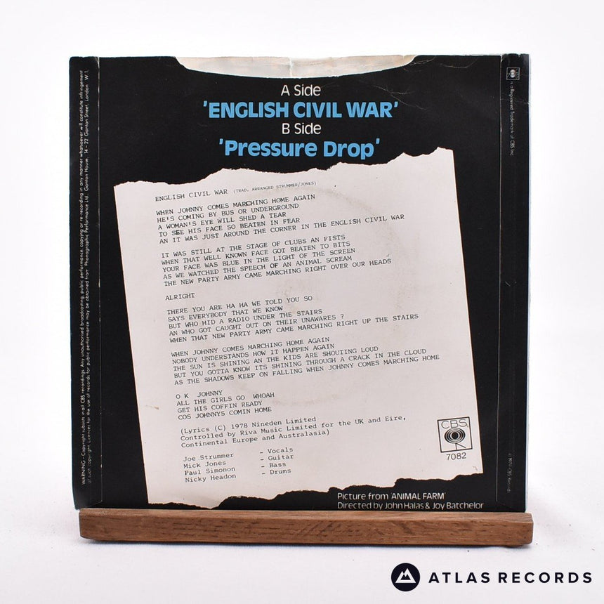 The Clash - English Civil War - 7" Vinyl Record - VG+/VG+