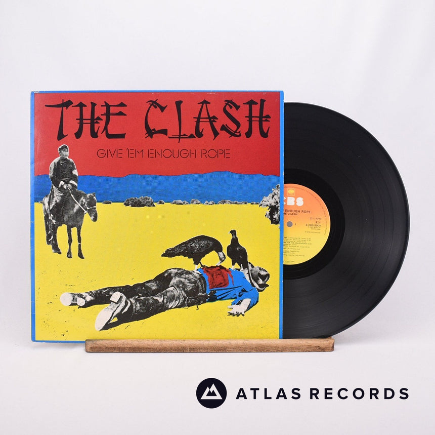 The Clash Give 'Em Enough Rope LP Vinyl Record - Front Cover & Record