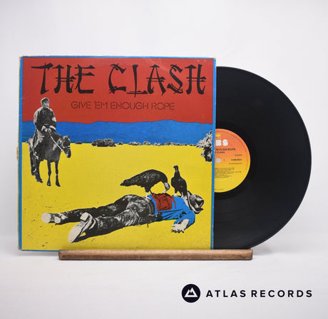 The Clash Give 'Em Enough Rope LP Vinyl Record - Front Cover & Record
