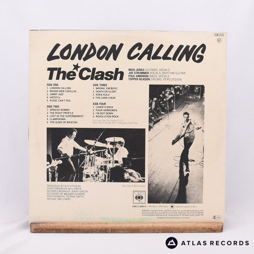 The Clash - London Calling - 3A 3B C-2 D-2 Double LP Vinyl Record - EX/VG+