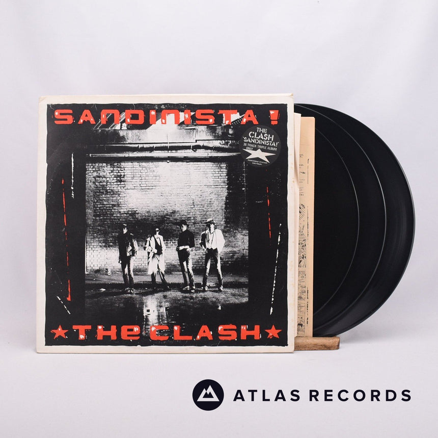 The Clash Sandinista! 3 x LP Vinyl Record - Front Cover & Record