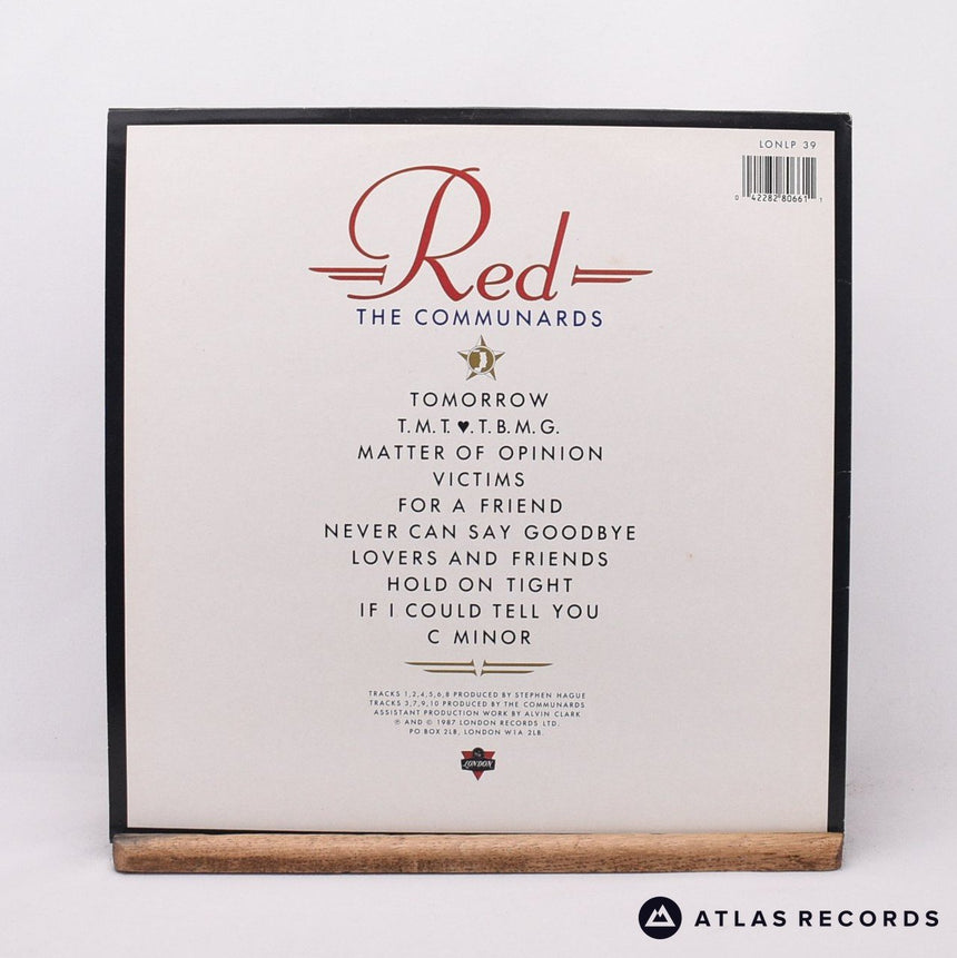 The Communards - Red - Embossed Sleeve LP Vinyl Record - EX/VG+