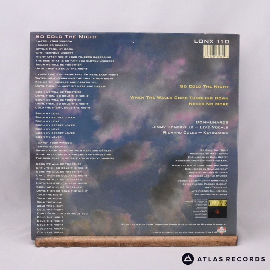 The Communards - So Cold The Night - 12" Vinyl Record - EX/VG+
