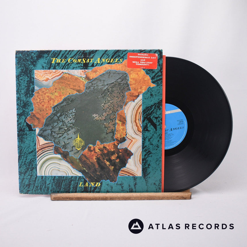 The Comsat Angels Land LP Vinyl Record - Front Cover & Record