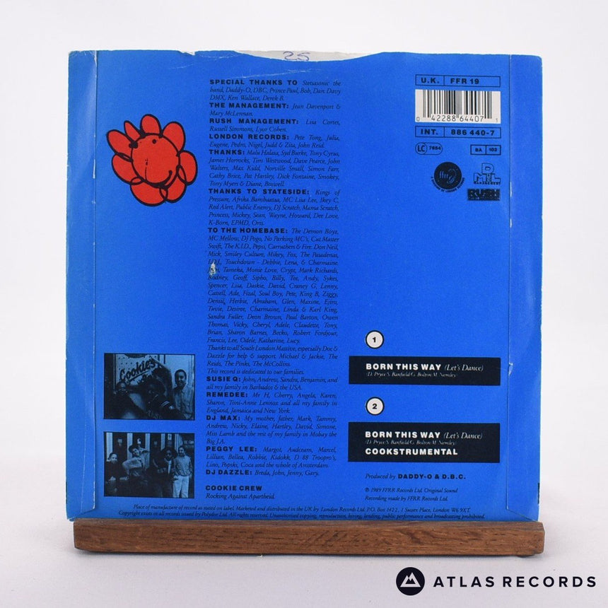 The Cookie Crew - Born This Way - 7" Vinyl Record - VG+/VG+