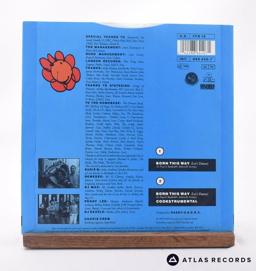 The Cookie Crew - Born This Way (Let's Dance) - 7" Vinyl Record - EX/NM