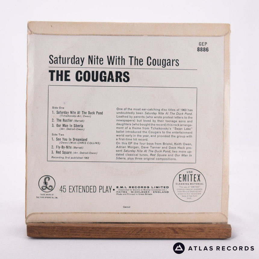 The Cougars - Saturday Nite With The Cougars - Mono 7" EP Vinyl Record - EX/VG+
