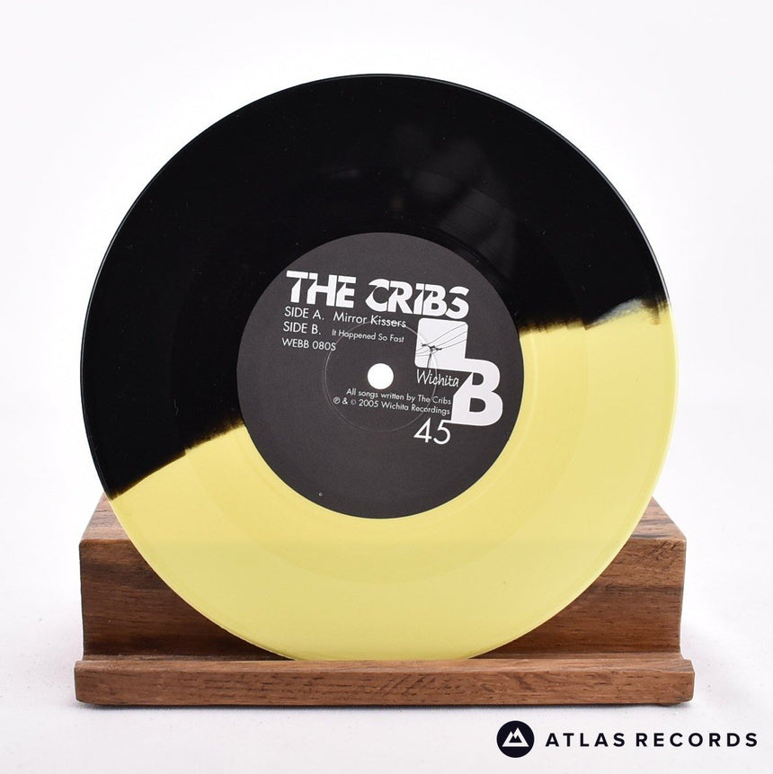 The Cribs - Mirror Kissers - Yellow & Black 7" Vinyl Record - NM/NM