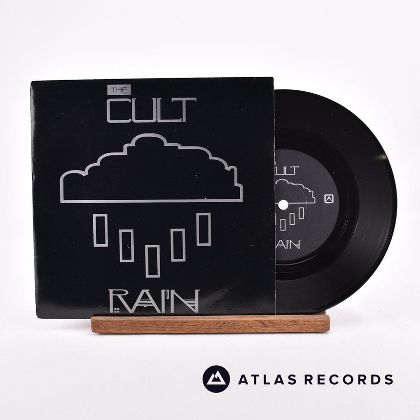 The Cult Rain 7" Vinyl Record - Front Cover & Record
