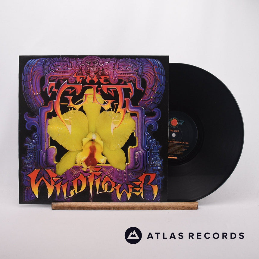 The Cult Wild Flower 12" Vinyl Record - Front Cover & Record