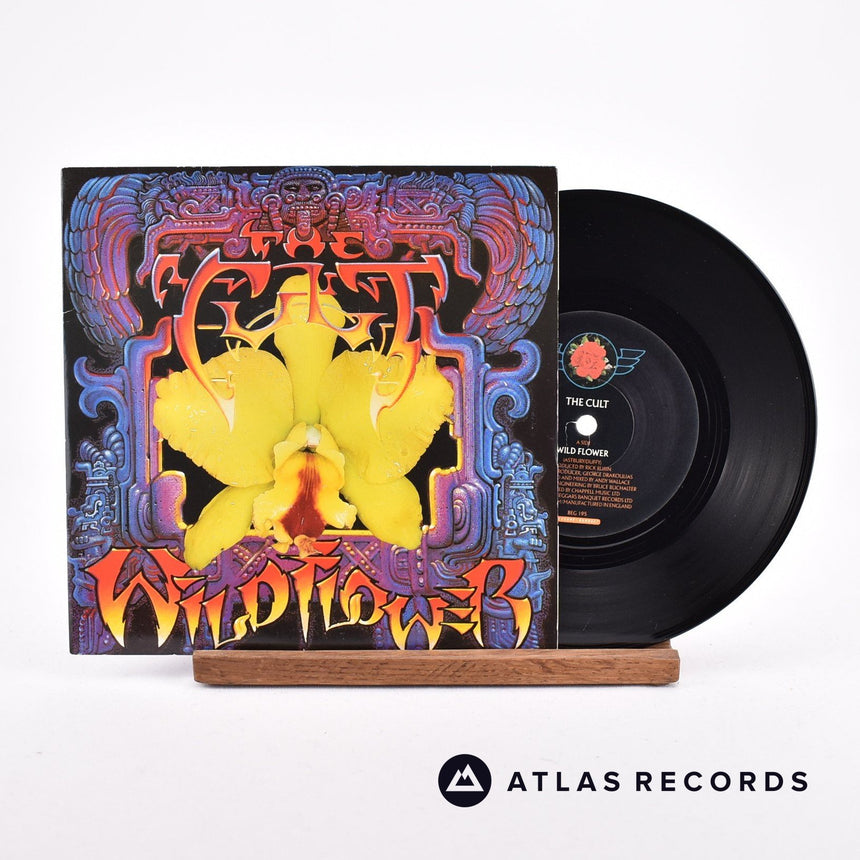 The Cult Wild Flower 7" Vinyl Record - Front Cover & Record