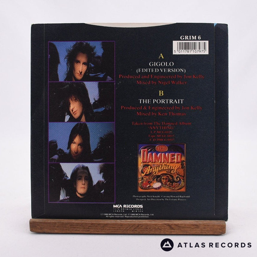 The Damned - Gigolo - Blue Transparent Limited Edition 7" Vinyl Record - EX/EX