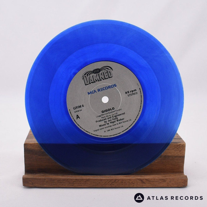The Damned - Gigolo - Blue Transparent 7" Vinyl Record - VG+/EX