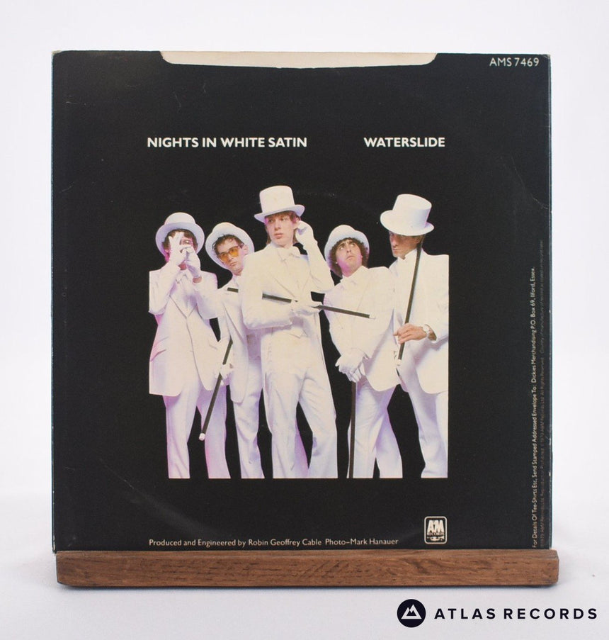 The Dickies - Nights In White Satin - White Misprint 7" Vinyl Record - VG+/VG+