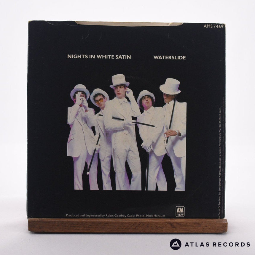 The Dickies - Nights In White Satin - White Misprint 7" Vinyl Record - VG+/EX